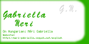 gabriella meri business card